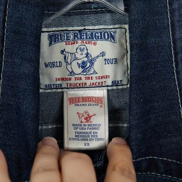 True Religion Denim Jean Trucker Jacket Women's XS - Picture 4 of 10